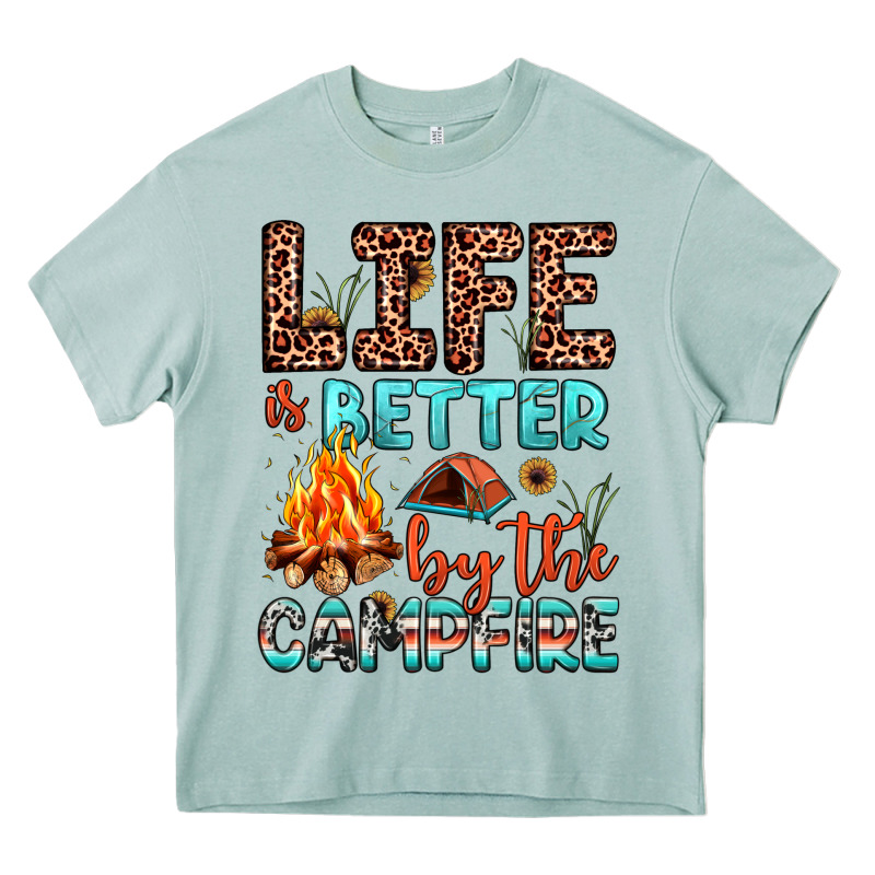 Life Is Better By The Campfire Heavy Core Tee by JahusDesignShop | Teevron
