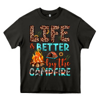 Asphalt life is better by the campfire Heavy Core Tee - JahusDesignShop