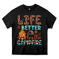 Black life is better by the campfire Heavy Core Tee - JahusDesignShop
