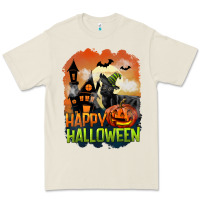 Bone Happy Halloween With Black Cat Premium Tee - LillyAllenDesigns