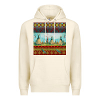 Tofu teepe tent dreamcatcher totem pole seamless patter Premium Hoodie - FaDigitalArtStudio