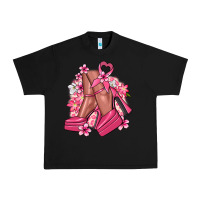 Black Cancer high heels Cancer Awareness Urban Heavy Tee - HowdyJamesFarm