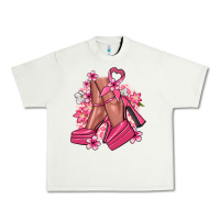 Pistachio Cancer high heels Cancer Awareness Urban Heavy Tee - HowdyJamesFarm