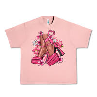 Salmon Cancer high heels Cancer Awareness Urban Heavy Tee - HowdyJamesFarm