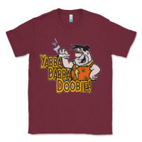 Burgundy yabba dabba doobie! Classic Tee - lanVoArt