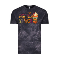Cloud Black my blood type is pumpkin spice Vintage Tee - NancyCooperArtShop