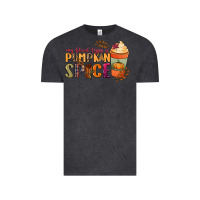 Vintage Black my blood type is pumpkin spice Vintage Tee - NancyCooperArtShop