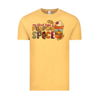 Vintage Mustard my blood type is pumpkin spice Vintage Tee - NancyCooperArtShop