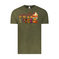 Vintage Olive my blood type is pumpkin spice Vintage Tee - NancyCooperArtShop