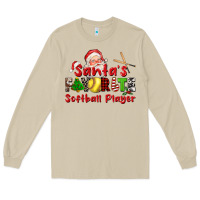 Mushroom santas favorite softball player Long Sleeve Tee - CowGirlArtShop