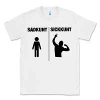 White zyzz sadkunt sickkunt gym bodybuilding motivational aesthetic veni vid Classic Tee - lanVoArt