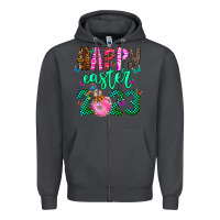 Smoke Happy Easter Zipper Hoodie - CowhideDigitalArt