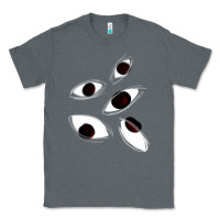 Charcoal Heather weirdcore staring Classic Tee - lanVoArt
