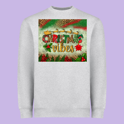 Christmas Vibes Tumbler Heavyweight Sweatshirt Designed By Bundleandbundleshop