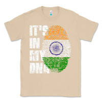 Mushroom IT'S IN MY DNA India Flag Indian Classic Tee - lanVoArt