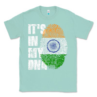 Seafoam IT'S IN MY DNA India Flag Indian Classic Tee - lanVoArt