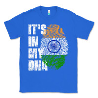 True Royal IT'S IN MY DNA India Flag Indian Classic Tee - lanVoArt