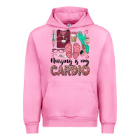 Fuchsia Pink nursing is my cardio Urban Hoodie - BarkalooDesign