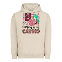 Pigment French Oak nursing is my cardio Urban Hoodie - BarkalooDesign