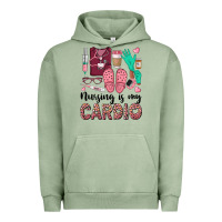 Pigment Oil Green nursing is my cardio Urban Hoodie - BarkalooDesign