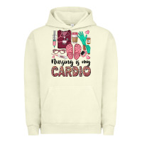 Pigment Pistachio nursing is my cardio Urban Hoodie - BarkalooDesign