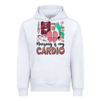 White nursing is my cardio Urban Hoodie - BarkalooDesign