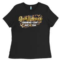 God Fidence Knowing I Can't But He Can Ladies Tee | Teevron