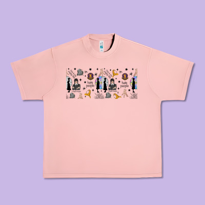 Gothic Girl And Colorful Girl Urban Heavy Tee Designed By Tumblerdesignbyshophia