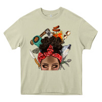 Mossy Wild Camping Afro Messy Bbs Heavy Core Tee - BundleAndBundleShop