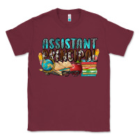 Burgundy assistant principal Classic Tee - NancyCooperArtShop