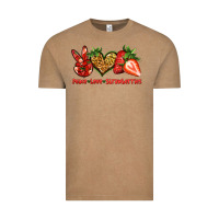Vintage Coffee peace love strawberries Vintage Tee - Jasminsmagicworld