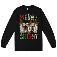 Black merry and bright Long Sleeve Tee - CowGirlArtShop
