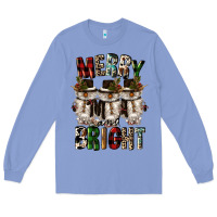 Colony Blue merry and bright Long Sleeve Tee - CowGirlArtShop