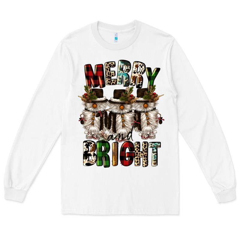 Merry And Bright Long Sleeve Tee by CowGirlArtShop | Teevron
