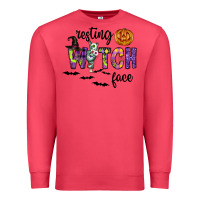Cardinal Resting Witch Face Premium Sweatshirt - CowhideDigitalArt