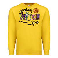 Lemon Resting Witch Face Premium Sweatshirt - CowhideDigitalArt