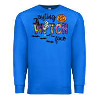 True Royal Resting Witch Face Premium Sweatshirt - CowhideDigitalArt