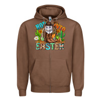 Chestnut Hop Into Easter Bunny Western Zipper Hoodie - CowhideDigitalArt