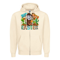 Sandshell Hop Into Easter Bunny Western Zipper Hoodie - CowhideDigitalArt