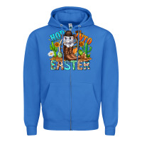 True Royal Hop Into Easter Bunny Western Zipper Hoodie - CowhideDigitalArt