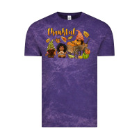 Cloud Purple Thankful afro gnome Vintage Tee - NancyCooperArtShop
