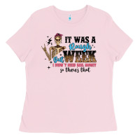 Bubblegum Pink it was a rough week but i didn t need bail money s Ladies Tee - Artiststas
