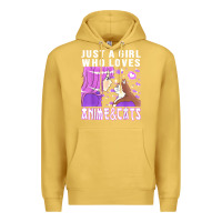 Antique Gold anime cat anime stuff Premium Hoodie - lanVoArt