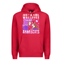 Cardinal anime cat anime stuff Premium Hoodie - lanVoArt