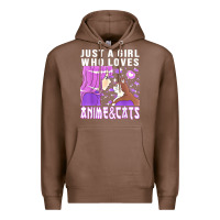 Chestnut anime cat anime stuff Premium Hoodie - lanVoArt