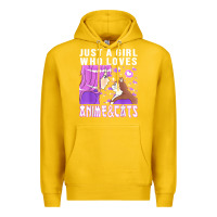 Lemon anime cat anime stuff Premium Hoodie - lanVoArt