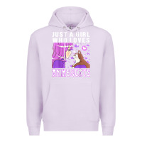 Lilac anime cat anime stuff Premium Hoodie - lanVoArt