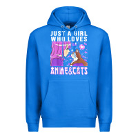 True Royal anime cat anime stuff Premium Hoodie - lanVoArt