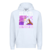 White anime cat anime stuff Premium Hoodie - lanVoArt