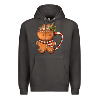 Smoke Gingerbread Cookie Man Hot Cocoa Coffee Premium Hoodie - FaDigitalArtStudio
